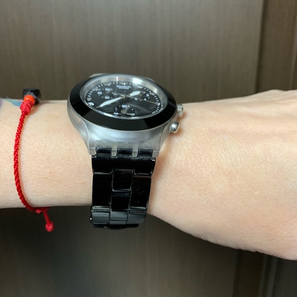 Black Swatch Watch main image 4